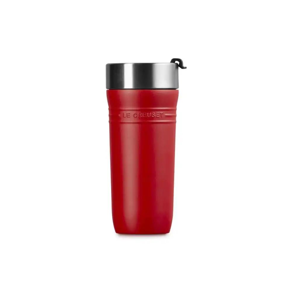 Alternative view of Le Creuset On The Go 12oz Stainless Steel Travel Mug | Cerise