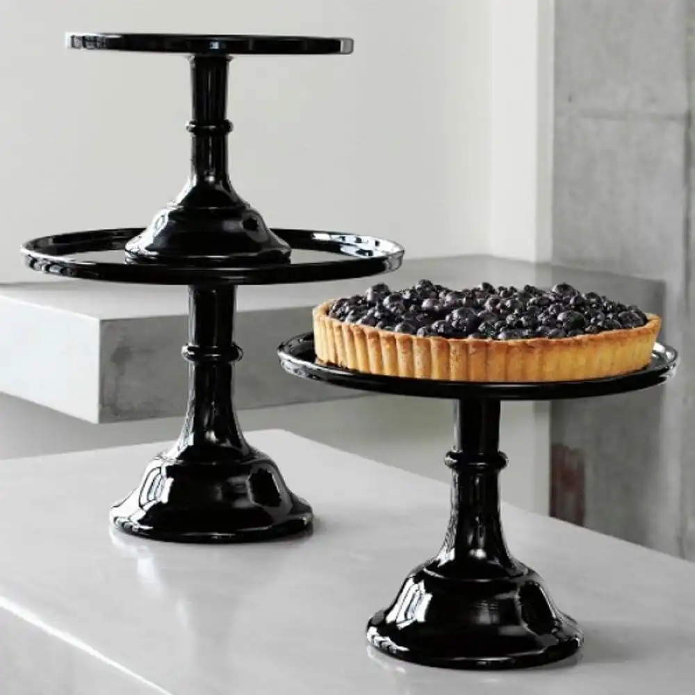 Alternative view of Mosser Glass 6" Cake Plate | Black Raspberry