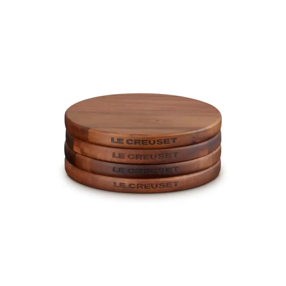 Le Creuset Gourmand Collection Mini Round Magnetic Trivets | Set of 4