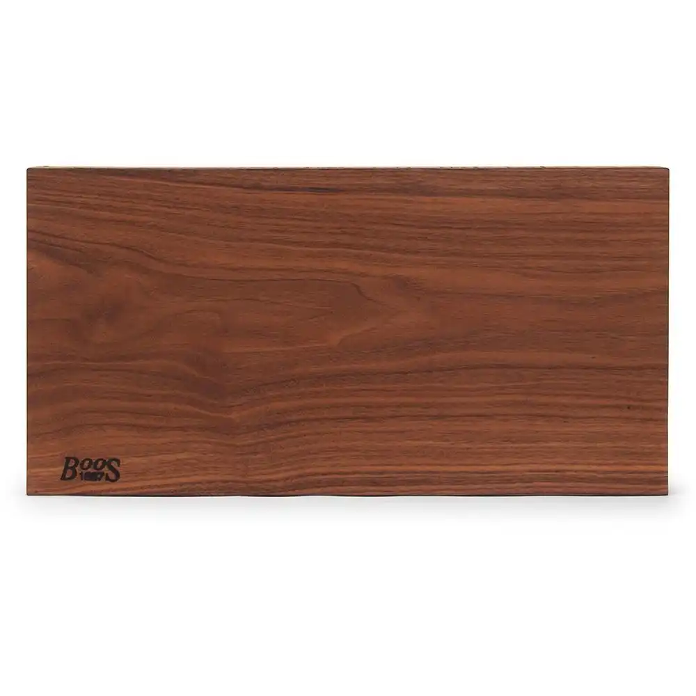 Alternative view of John Boos 1887 Rustic Edge Walnut Cutting Board 21"x12"