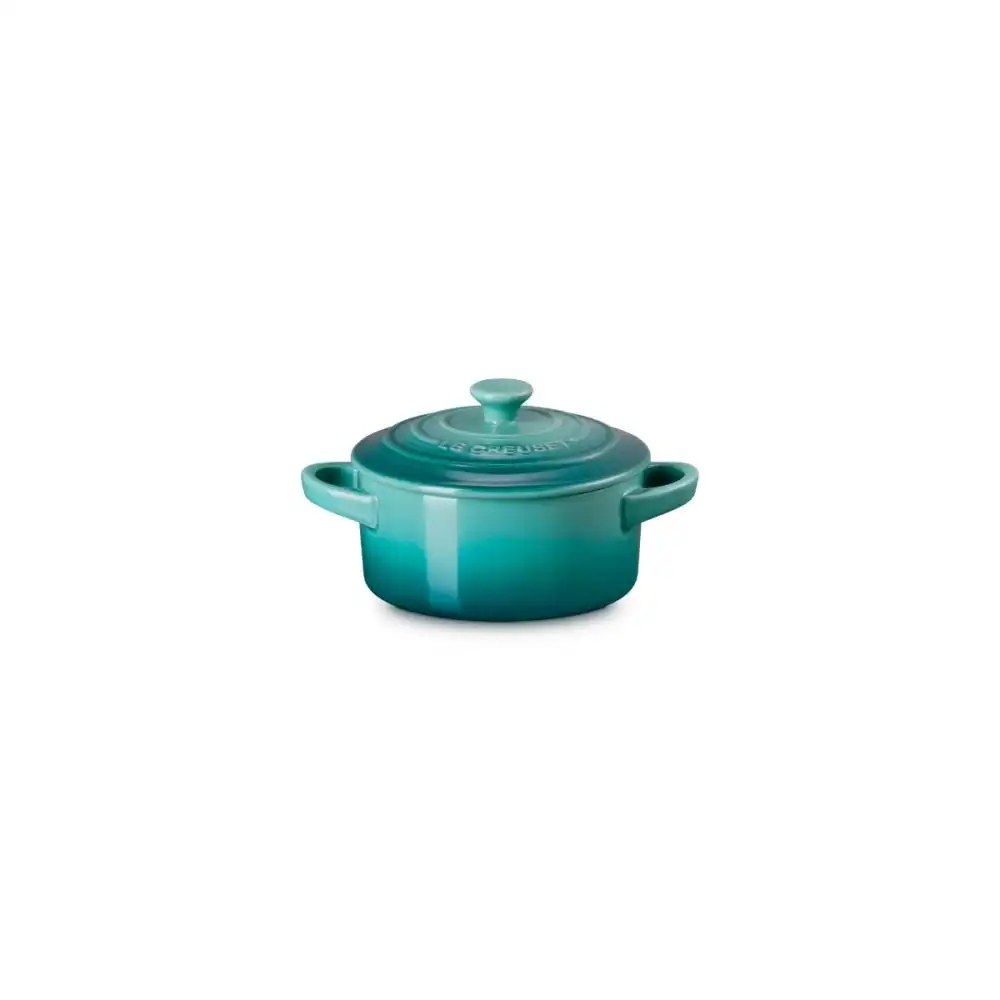 Alternative view of Le Creuset 8oz Mini Round Cocotte | Blue Riviera