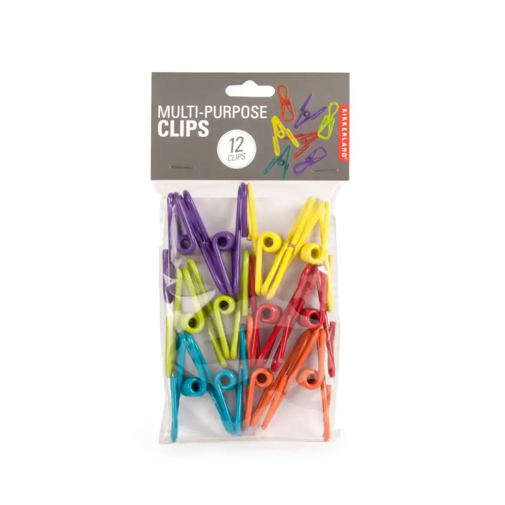 Alternative view of Kikkerland Multi-Purpose Clips | Set of 12