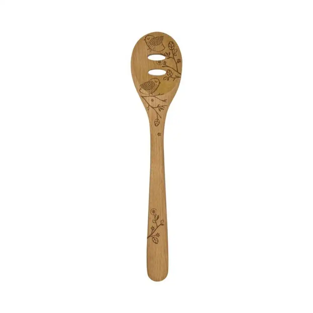 12" Beechwood Slotted Spoon | Woodland Collection