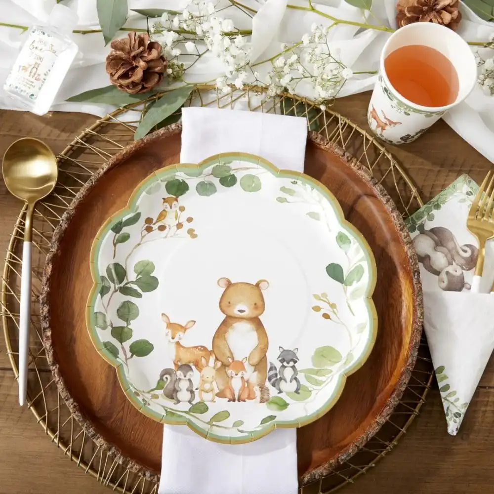 Alternative view of Kate Aspen Woodland Baby 78-Piece Party Tableware Set