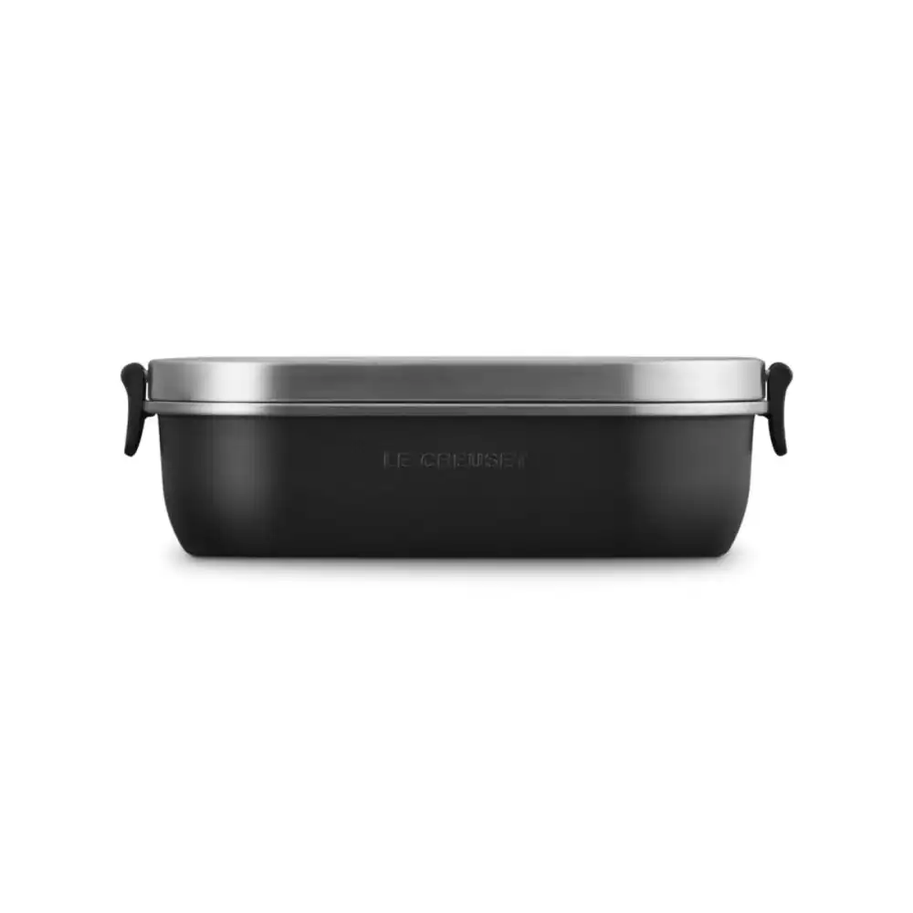 Alternative view of Le Creuset On The Go 30oz Stainless Steel Lunch Box | Licorice
