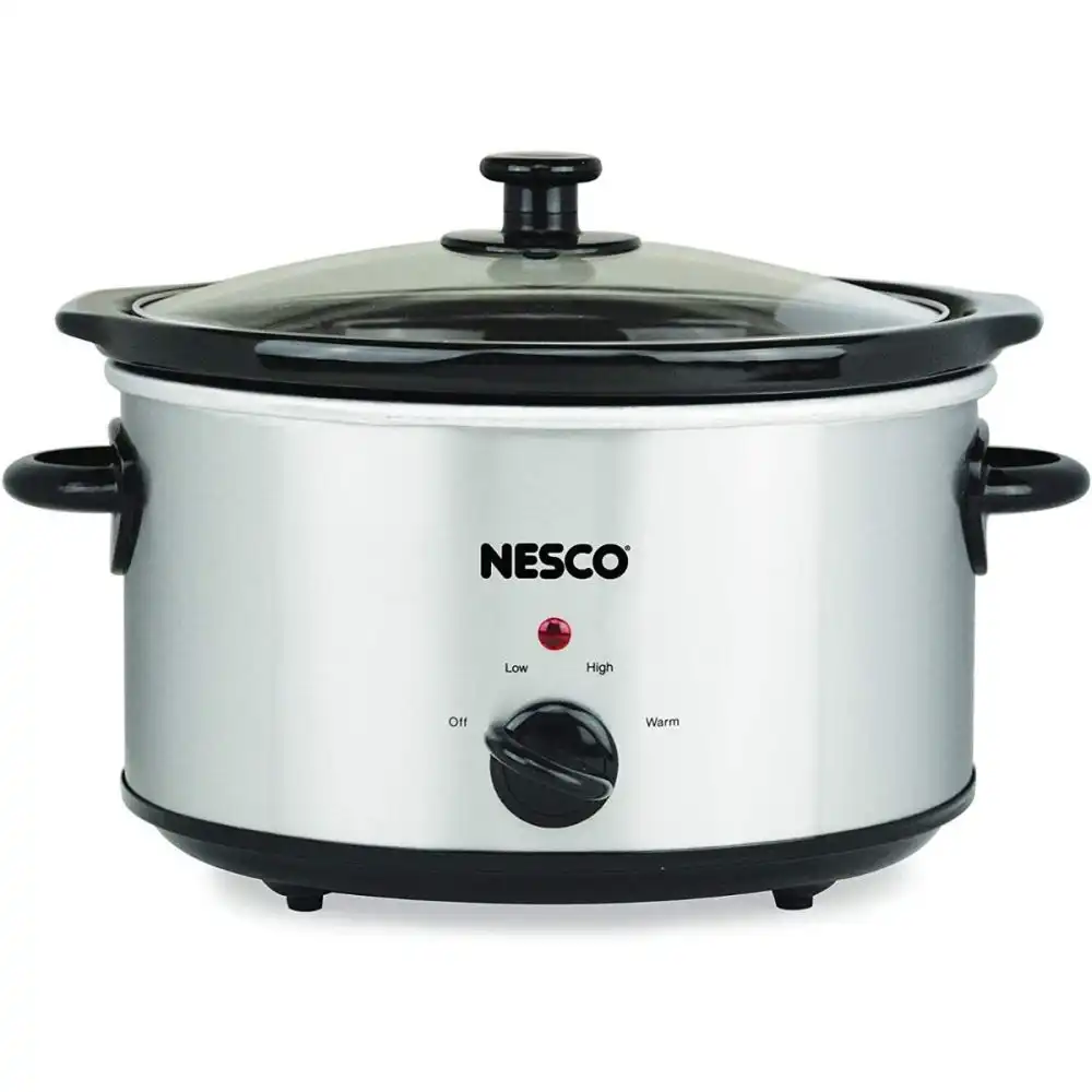 NESCO 4-Quart Slow Cooker | Stainless Steel