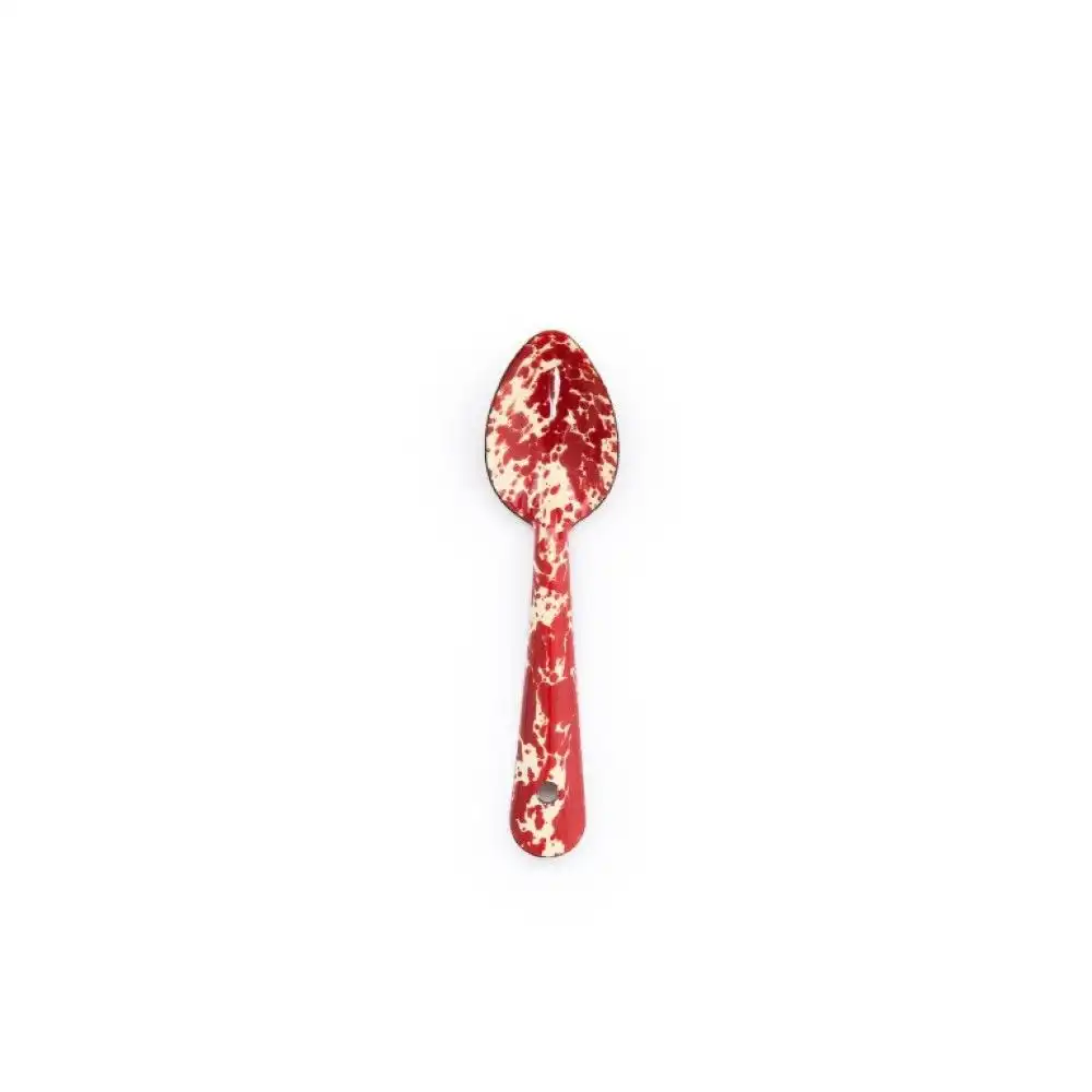 Crow Canyon 6" Small Spoon | Burgundy Splatter