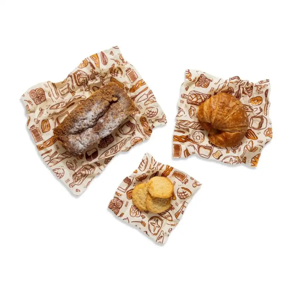 Alternative view of Bee's Wrap 3-Piece Seasonal Print Food Wrap Set | Bakery Lane (Assorted)