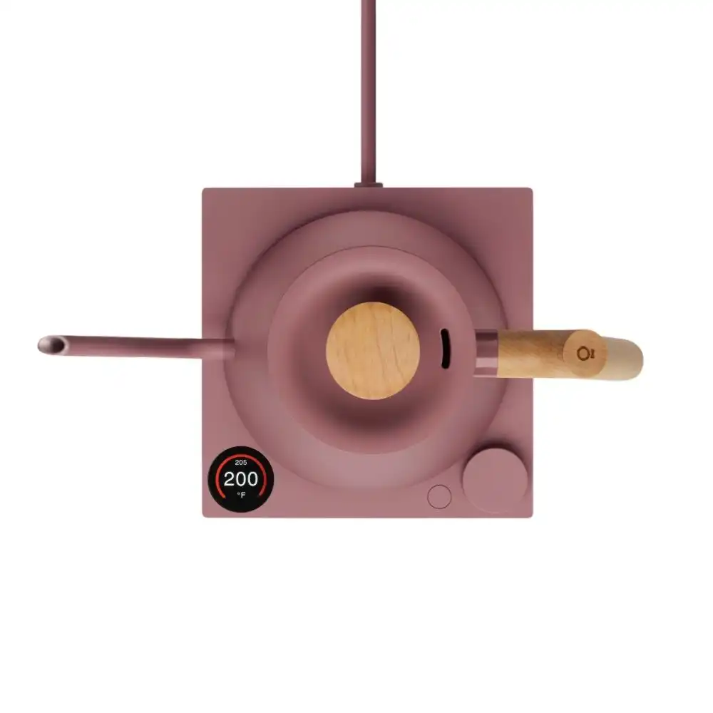 Alternative view of Fellow Stagg EKG Pro Electric Kettle | Desert Rose with Maple Handle