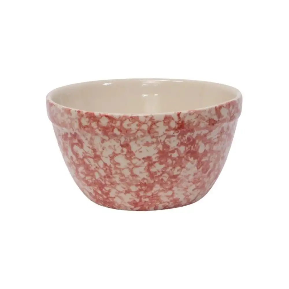 Ohio Stoneware 8" Shoulder Bowl | Sponge Poppy
