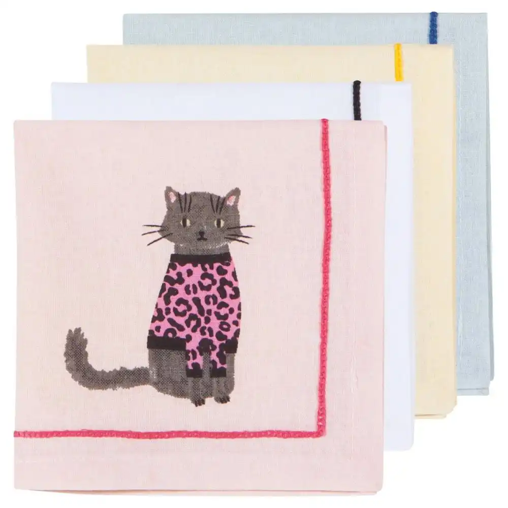 Alternative view of Danica Jubilee Cocktail Napkins (Set of 4) | Feline Fine
