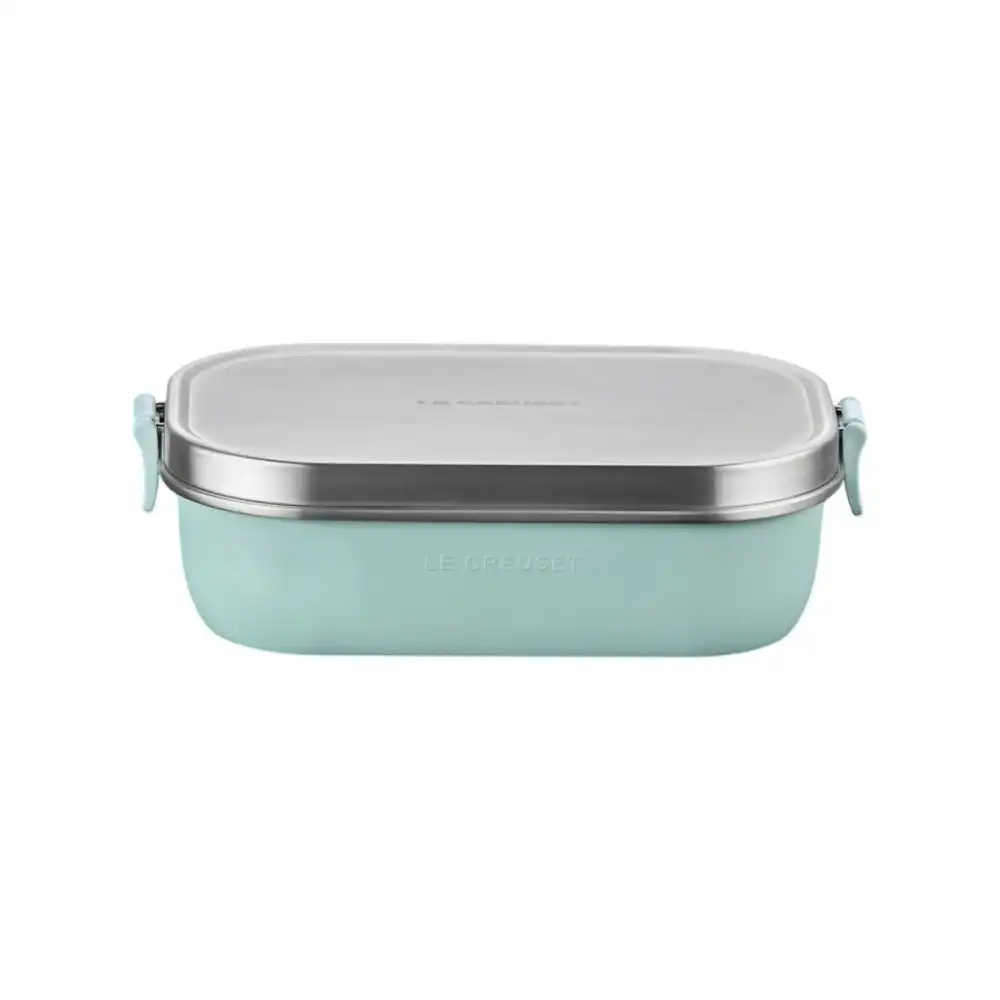 Le Creuset On The Go 30oz Stainless Steel Lunch Box | Sea Salt