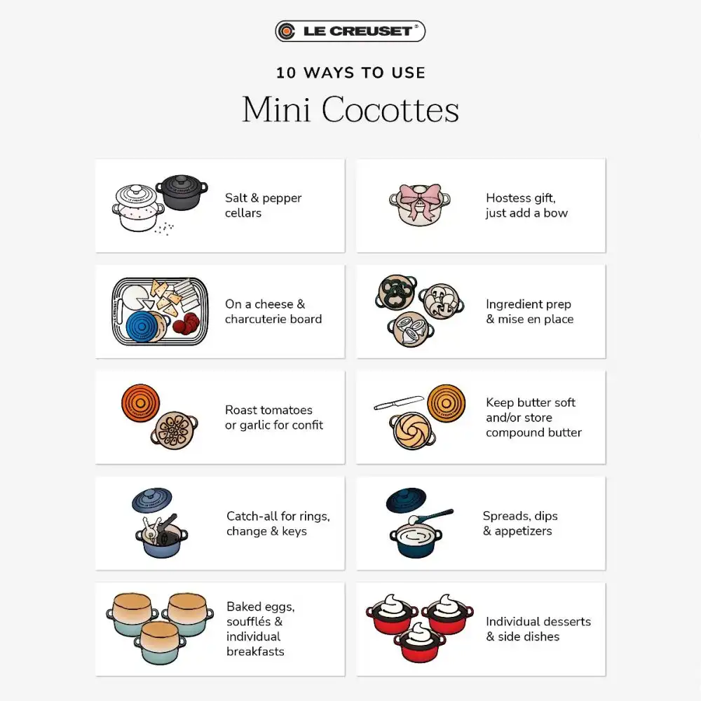 Alternative view of Le Creuset 8oz Round Mini Cocotte | Flame Orange