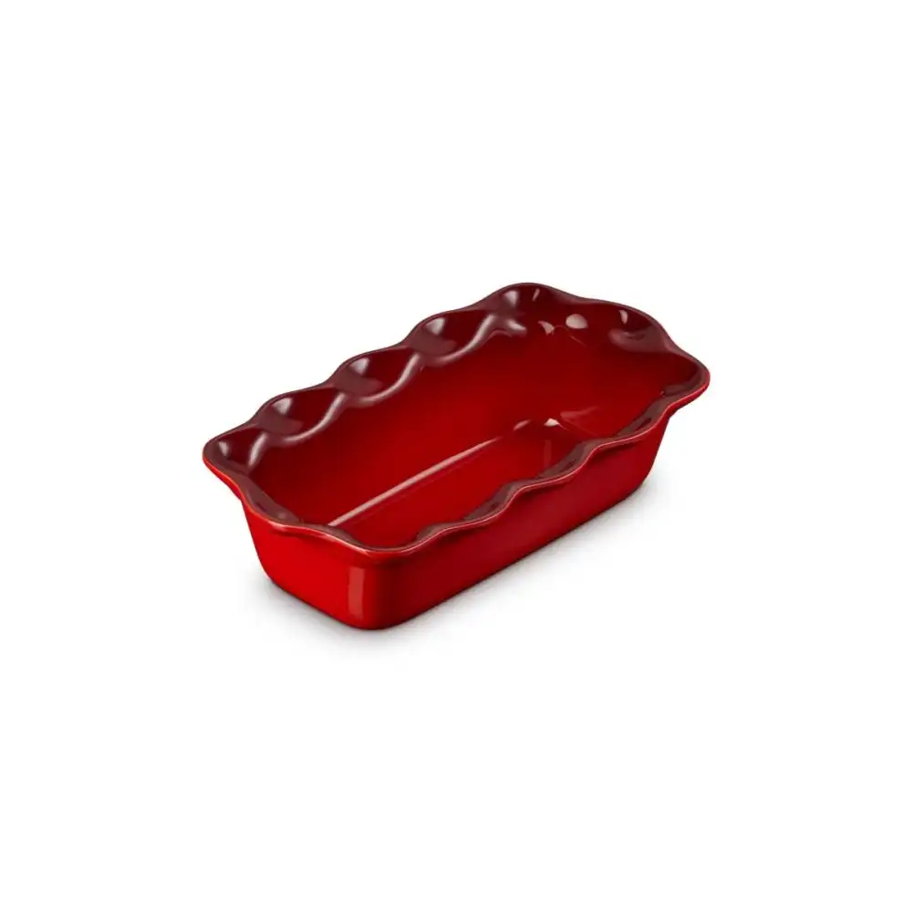 Le Creuset Heritage 9" Fluted Loaf Pan | Cerise