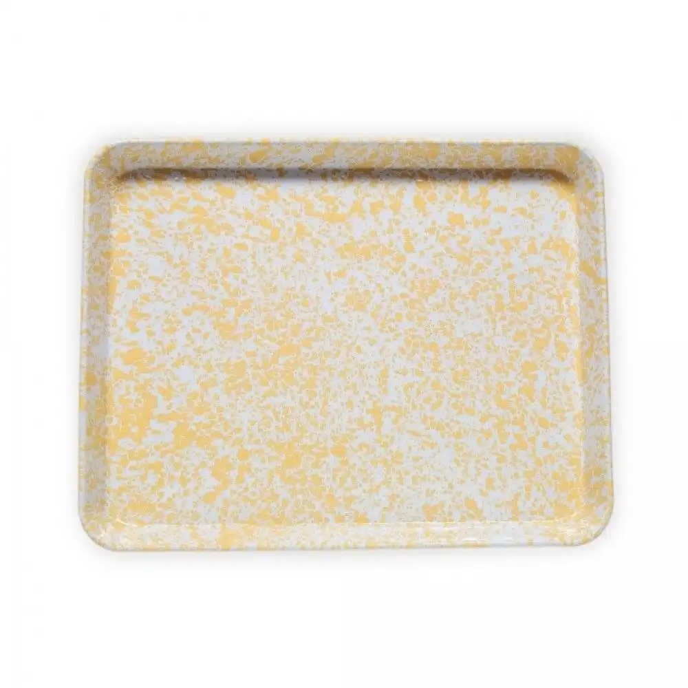 Alternative view of Crow Canyon Jelly Roll/Large Rectangle Tray | Yellow Splatter