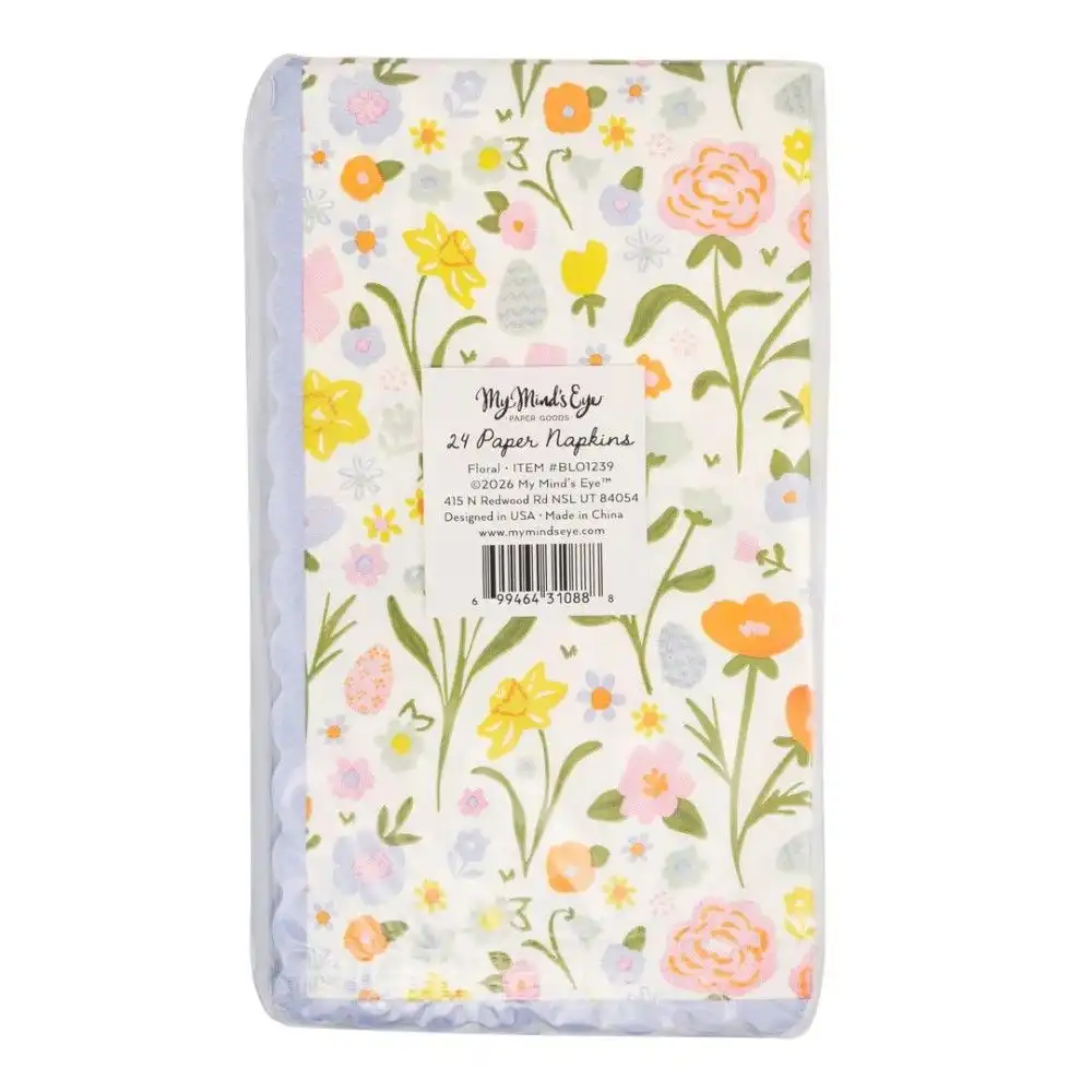 Alternative view of My Mind's Eye Blossom Floral Dinner Napkins | 24-Piece