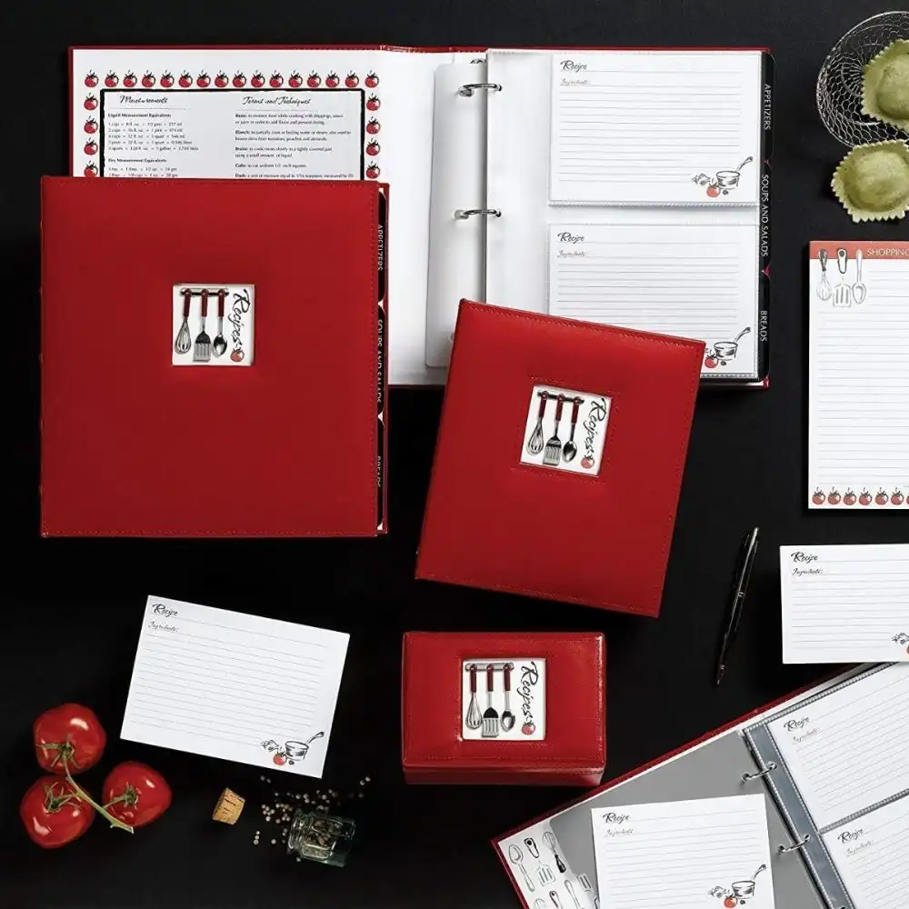 Alternative view of C.R. Gibson Deluxe Pocket Page Recipe Book | A La Carte