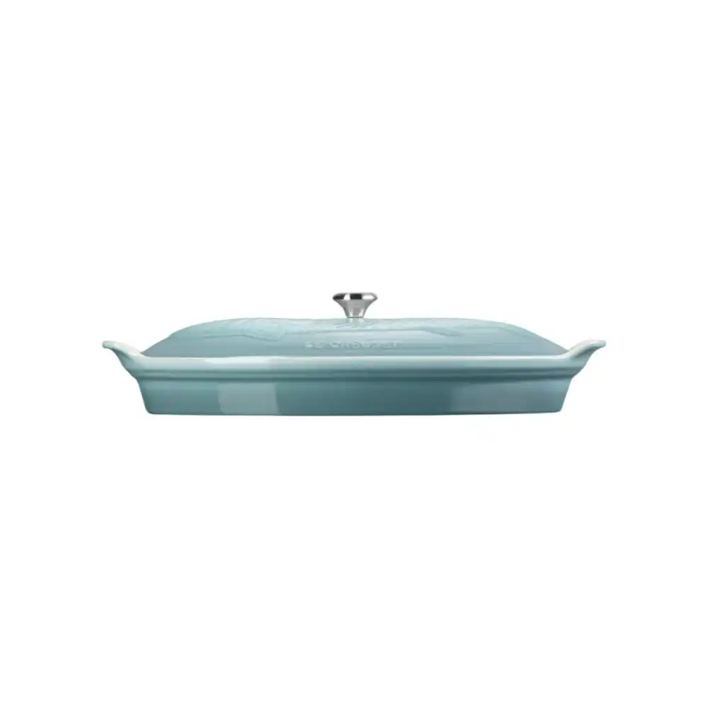 Alternative view of Le Creuset Heritage 1.7 Qt. Fish Baker with Stainless Steel Knob | Sea Salt