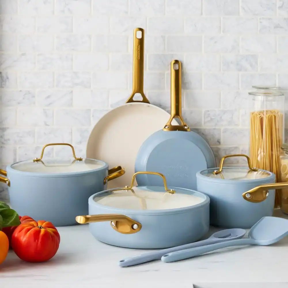 Alternative view of GreenPan Reserve Pro 10-Piece Cookware Set | Glacier