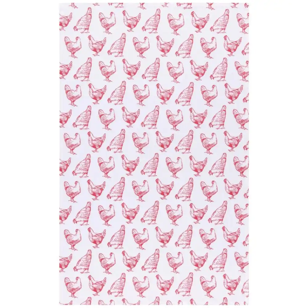 Alternative view of Now Designs by Danica Floursack Dishtowels (Set of 2) | Chickens Print Red
