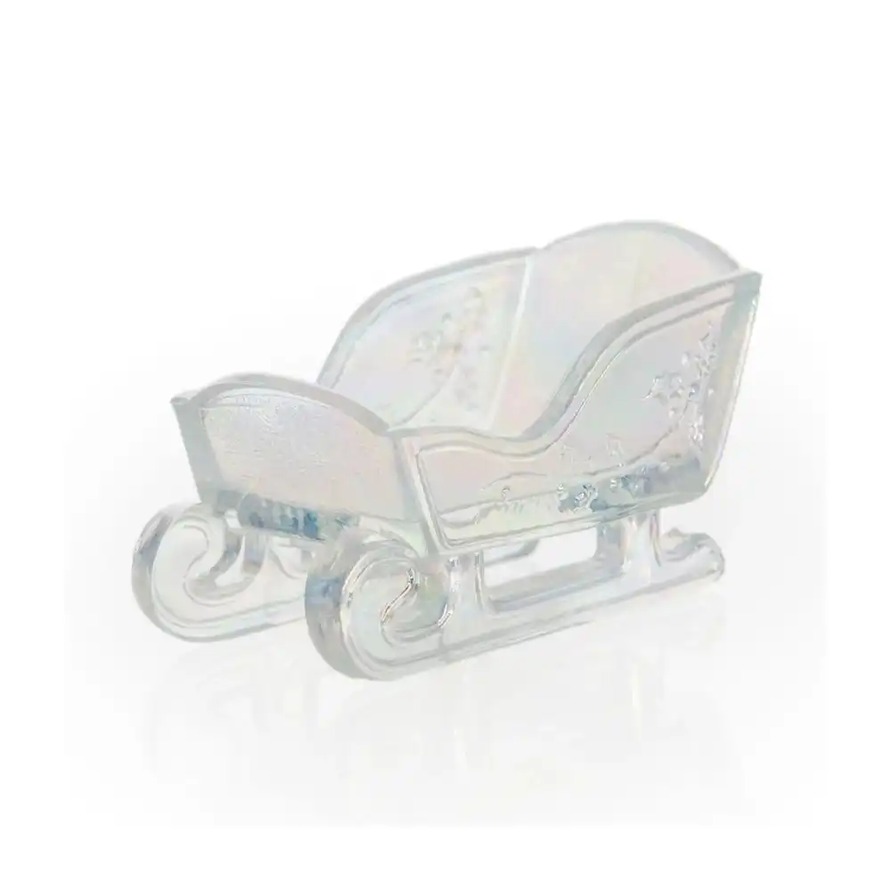 Mosser Glass Holiday Collection Mini Sleigh Figurine | Crystal Carnival