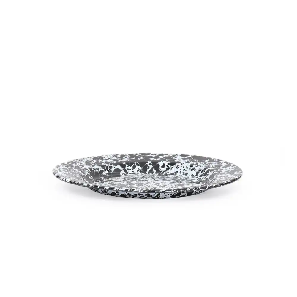 Alternative view of Crow Canyon 10.25" Dinner Plate | Black Splatter