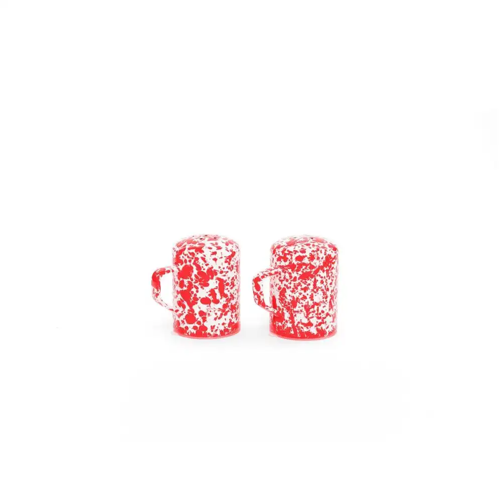 Crow Canyon Salt & Pepper Shaker Set | Red Splatter