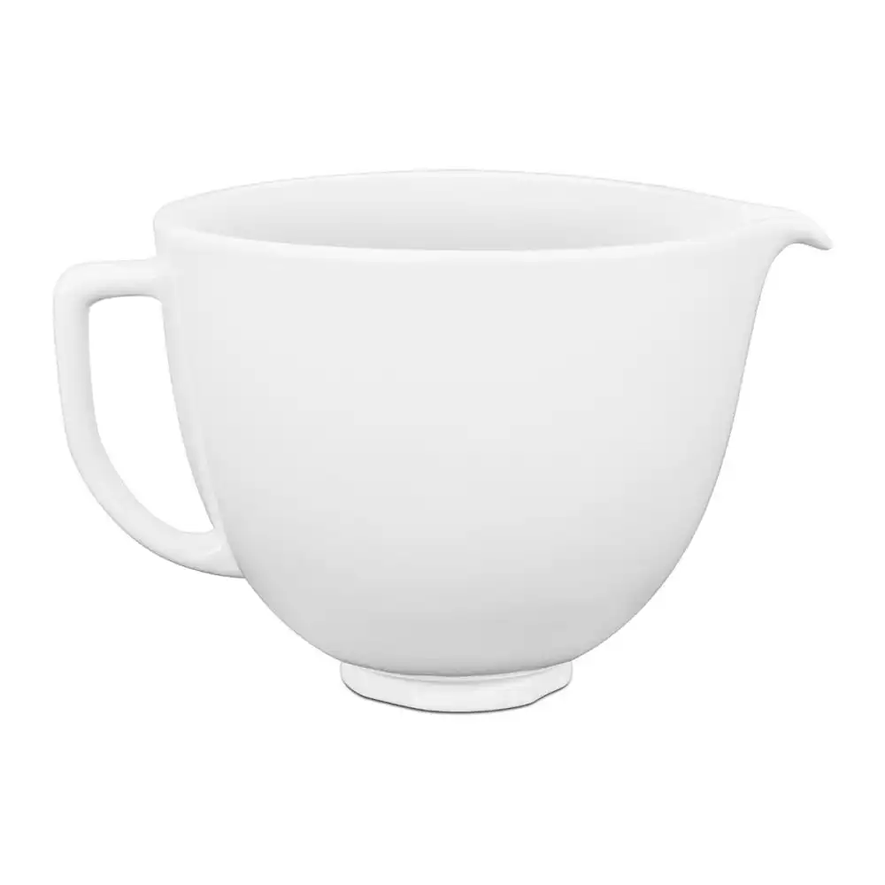 KitchenAid 5-Quart White Chocolate Ceramic Bowl | Fits 4.5-Quart & 5-Quart KitchenAid Tilt-Head Stand Mixers