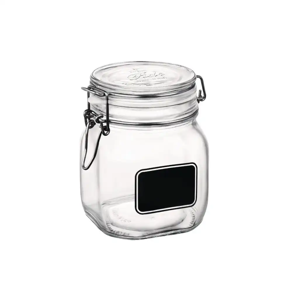 Bormioli Rocco Chalkboard Label Swing Top Storage Jar | 25.25oz (0.75L)