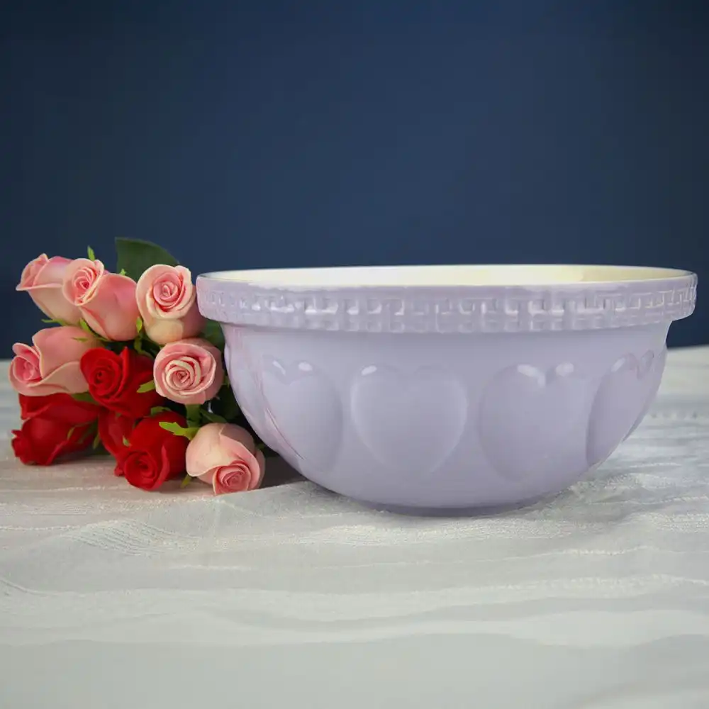 Alternative view of Mason Cash Hearts S12 (4.25 Qt) Mixing Bowl | Lavender