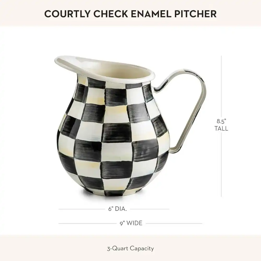 Alternative view of MacKenzie-Childs Courtly Check 3 Qt. Pitcher