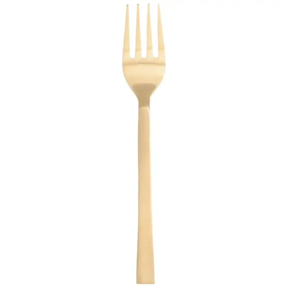 Alternative view of Danica Heirloom 5pc Flat Edge Flatware Set | Matte Gold