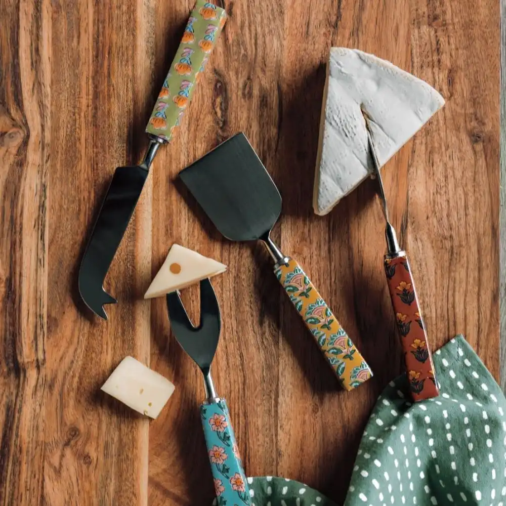Alternative view of Danica Heirloom Mosaic Cheese Knives | Set of 4