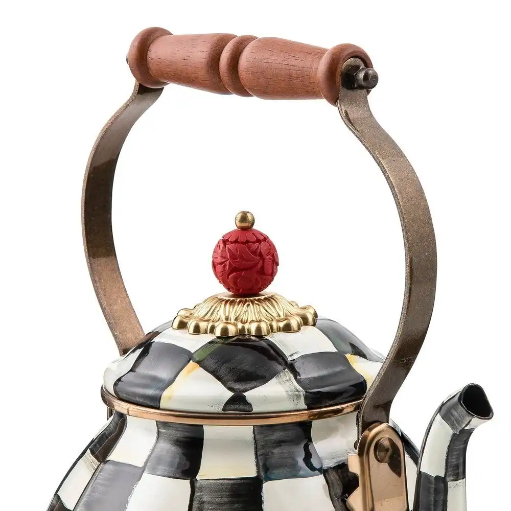 Alternative view of MacKenzie-Childs Courtly Check 2 Qt. Tea Kettle