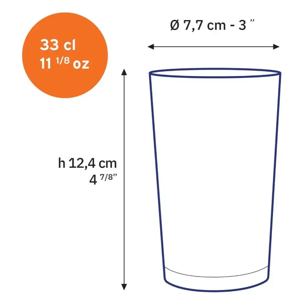 Alternative view of Duralex Unie 11-5 oz. Glass Tumblers - Set of 6