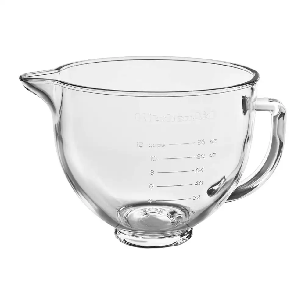 Alternative view of KitchenAid 5-Quart Glass Bowl + Flex Edge Beater | Fits 4.5-Quart & 5-Quart KitchenAid Tilt-Head Stand Mixers
