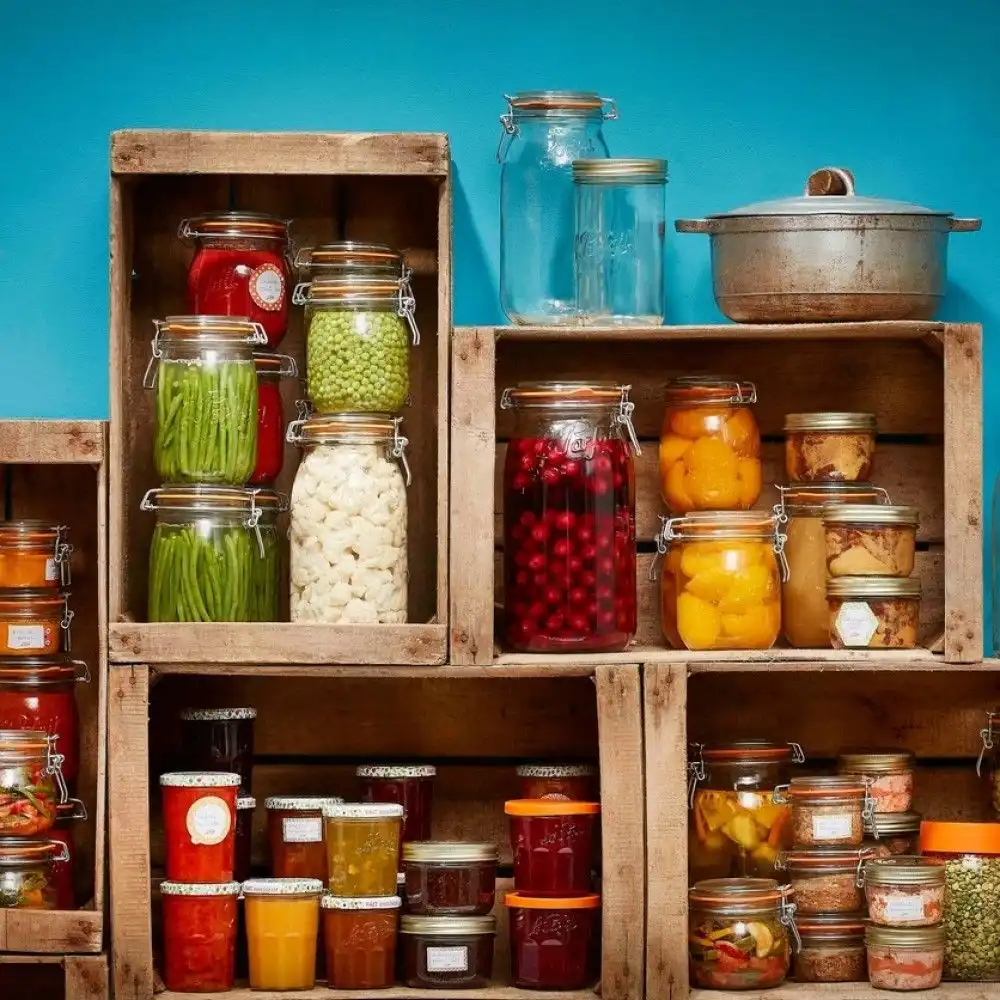 Alternative view of Le Parfait 2L Rounded French Glass Storage Jar with Airtight Rubber Seal