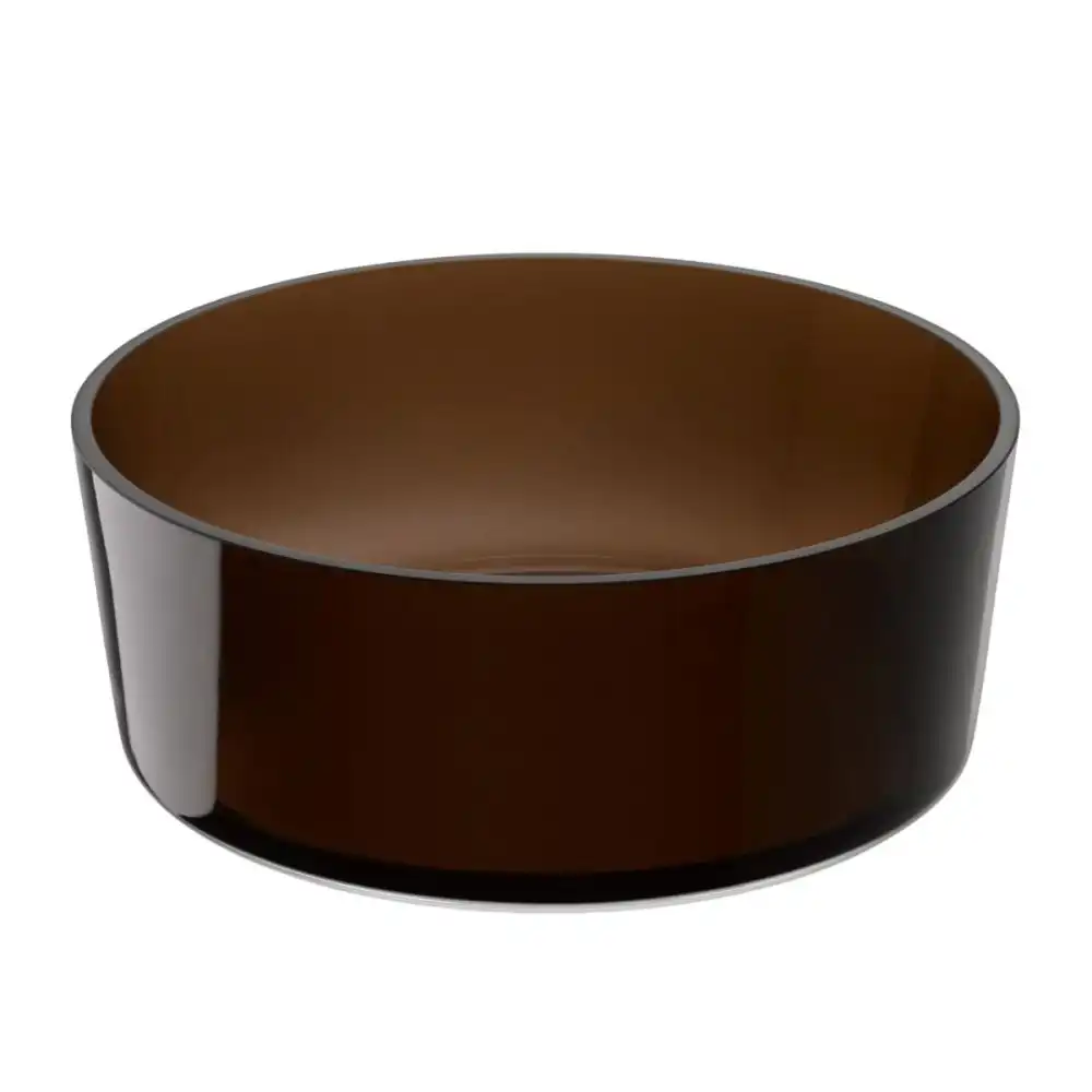 Alternative view of LSA Collective 11.75" Glass Serving Bowl | Mocha