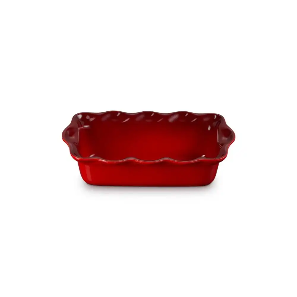 Alternative view of Le Creuset Heritage 9" Fluted Loaf Pan | Cerise