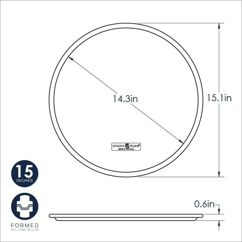 Alternative view of Nordic Ware Naturals 14" Traditional Pizza Pan