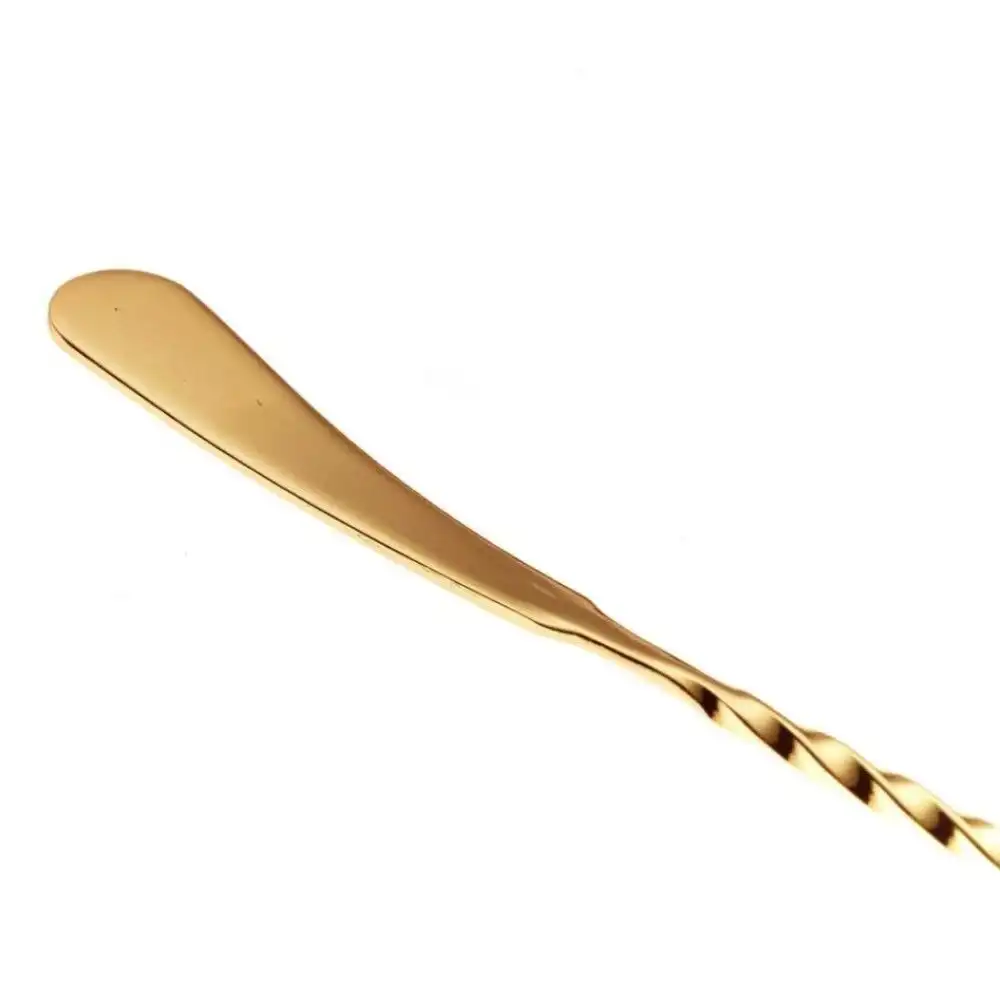 Alternative view of Mercer Barfly 17.1" Japanese-Style Bar Spoon | Gold Plated