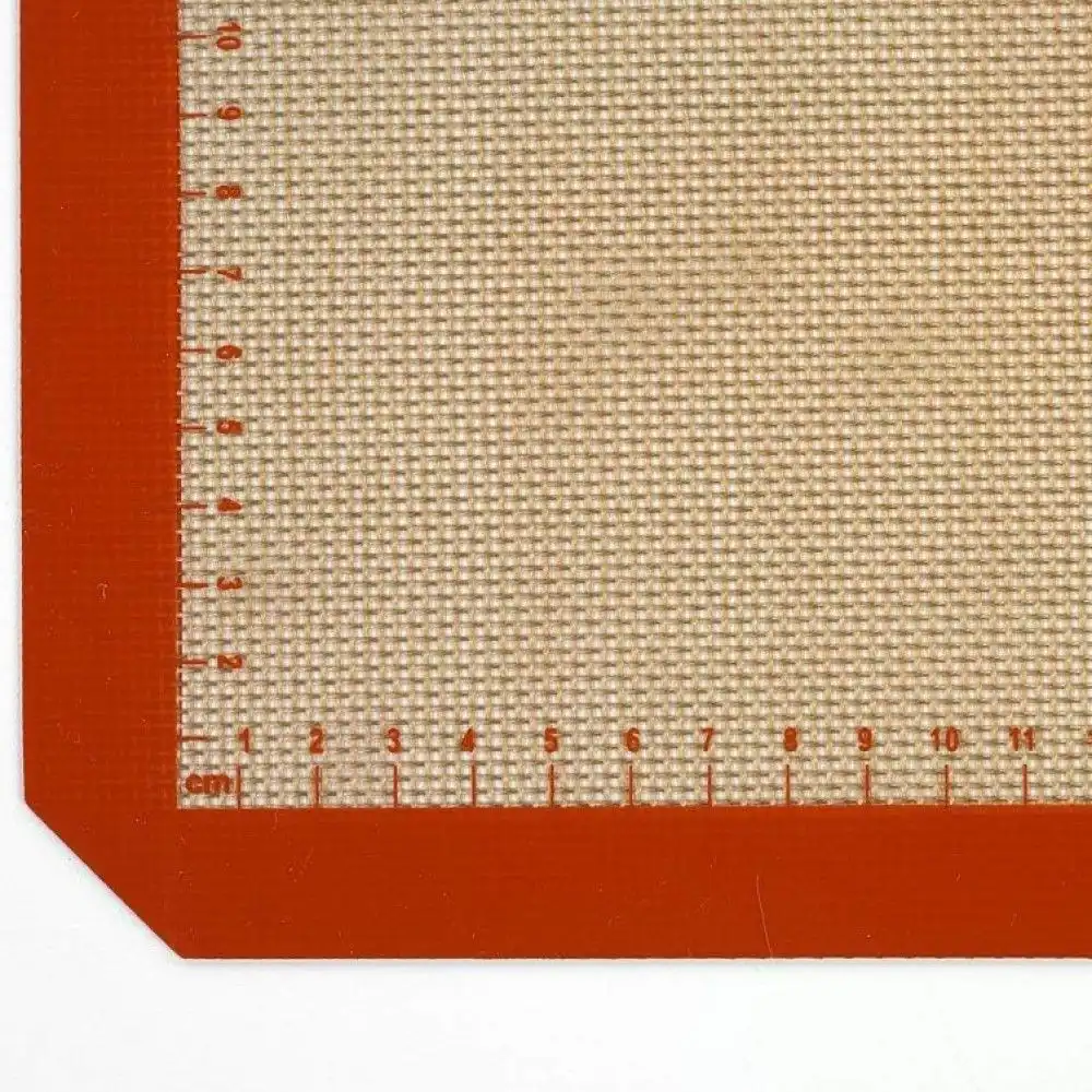 Alternative view of Mercer Culinary Half Size Silicone Bake Mat 11.7x16.5 Orange