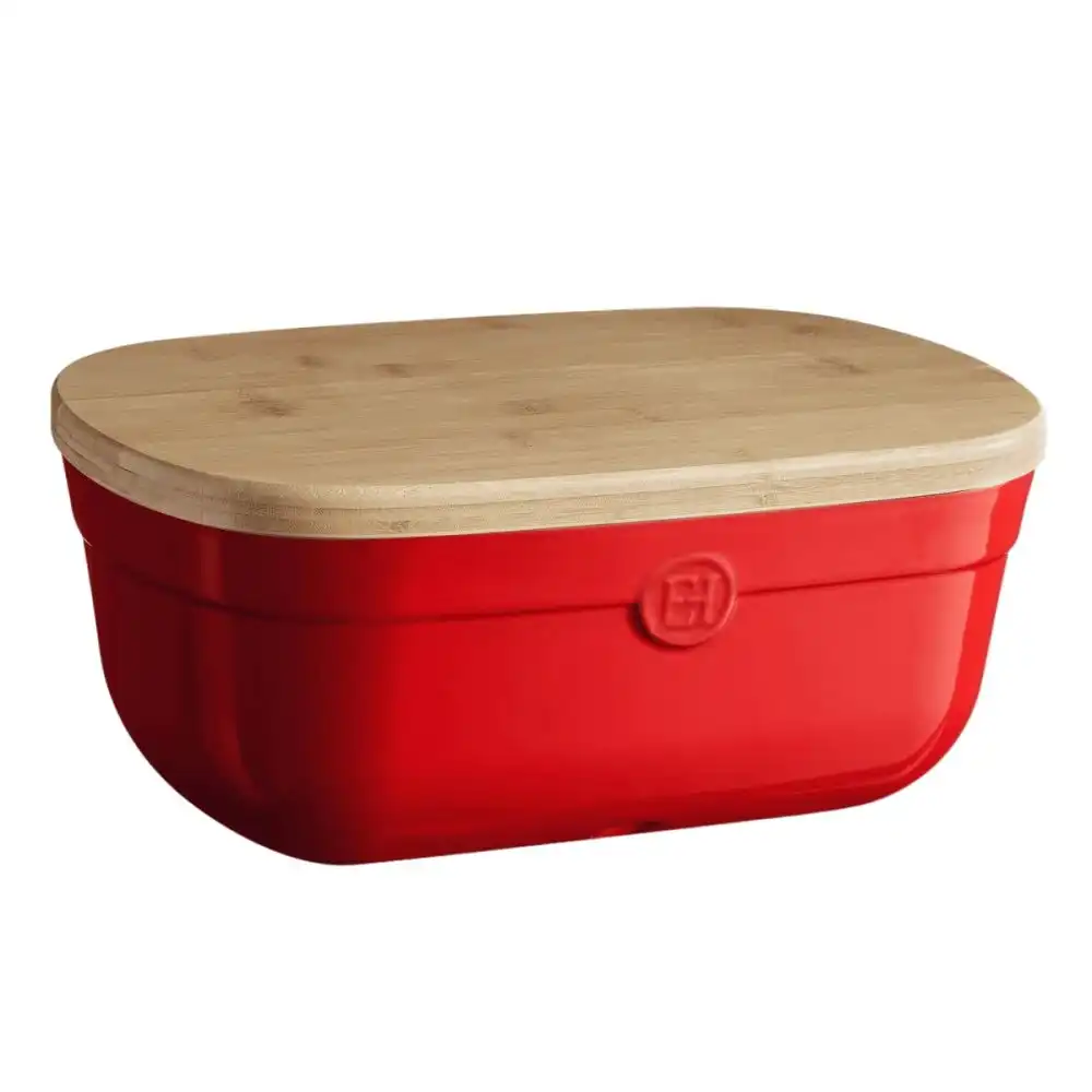 Emile Henry Bread Box | Burgundy
