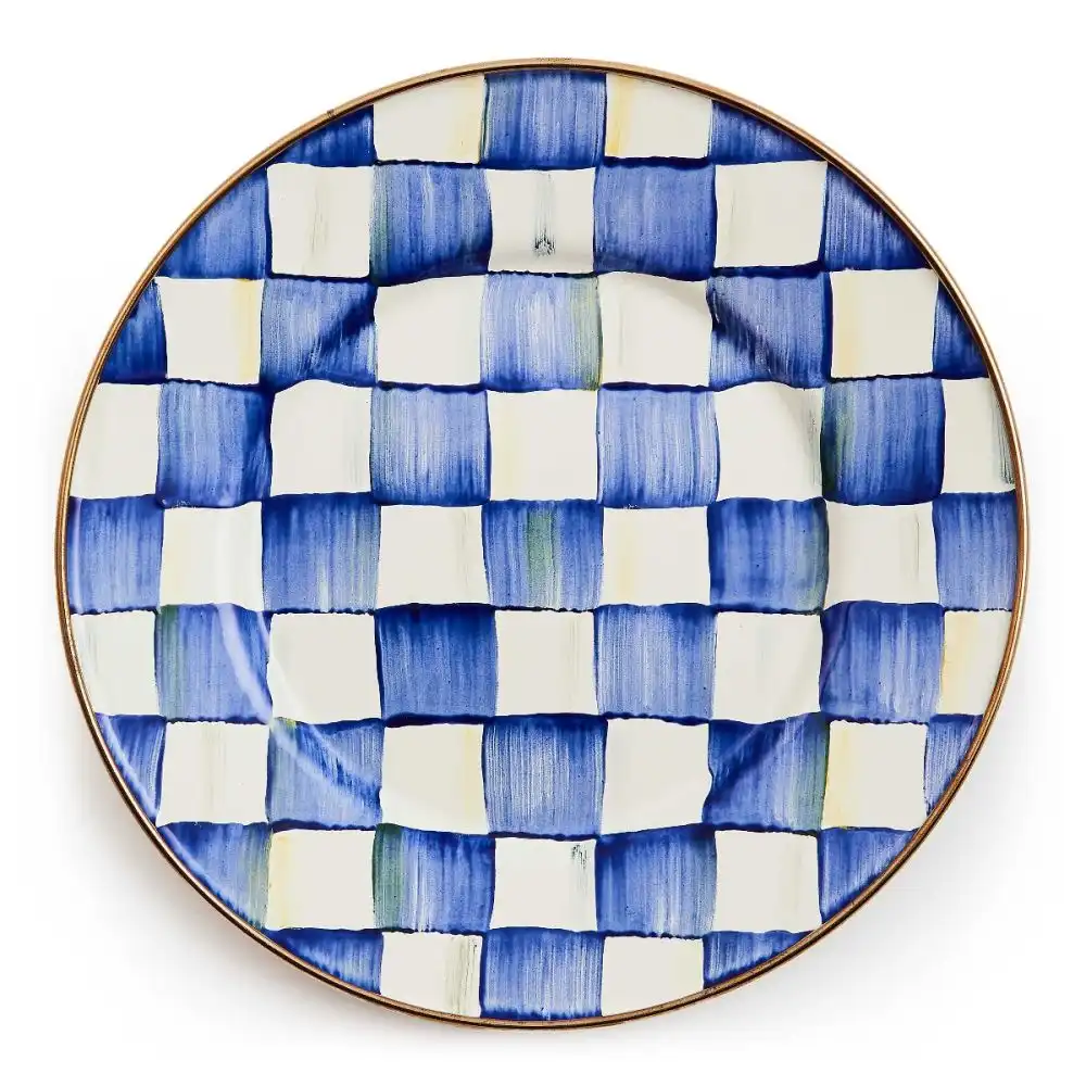 MacKenzie-Childs Royal Check 8" Salad/Dessert Plate