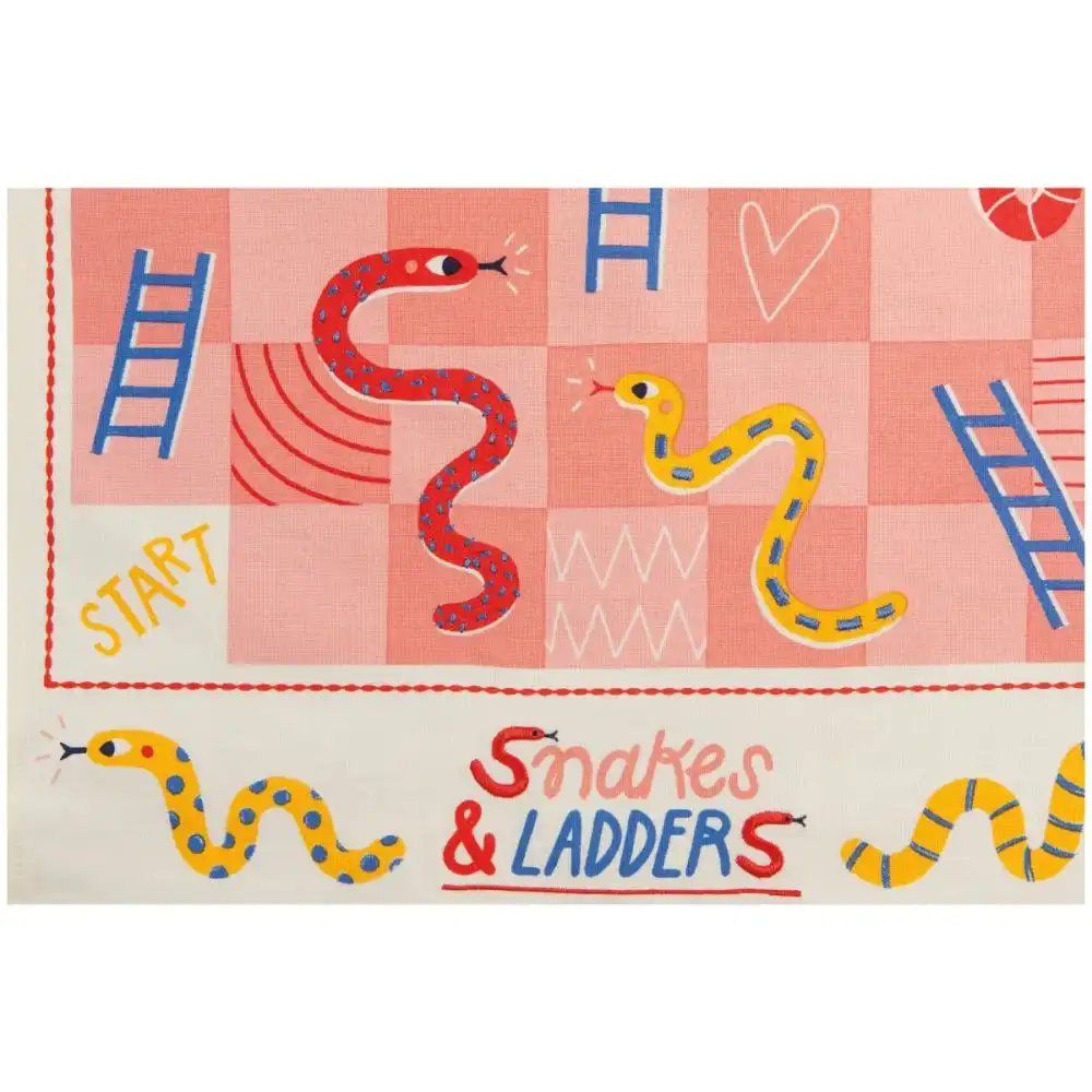 Alternative view of Danica Jubilee Decorative Dish Towel | Snakes & Ladders