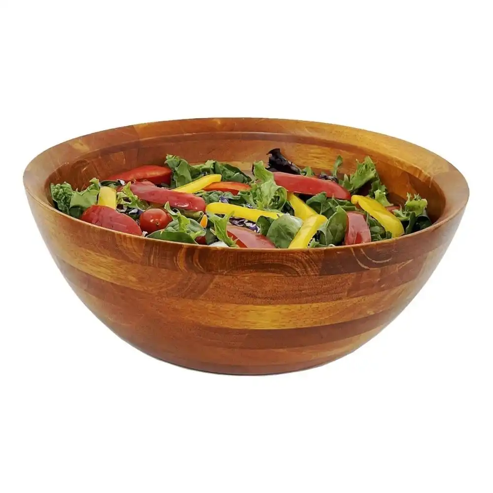 Alternative view of Frieling Conical Rubberwood 14" Serving Bowl | Large