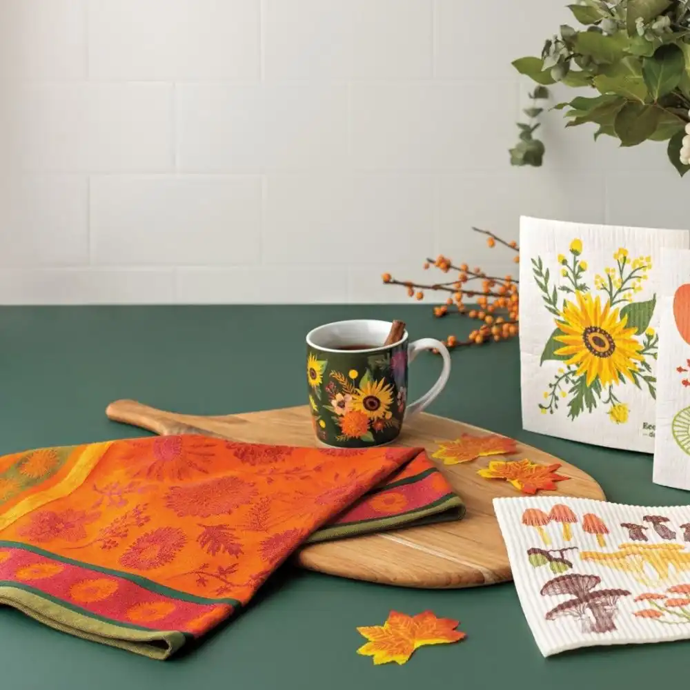 Alternative view of Now Designs by Danica Jacquard Dishtowel | Sunflower Splendor