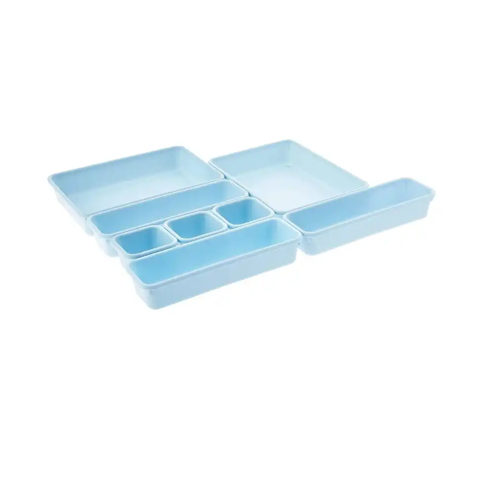 Alternative view of OGGI Interlocking Bins (8-Pack) | Ice Blue