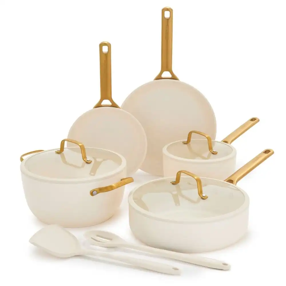 GreenPan Reserve Pro 10-Piece Cookware Set | Cream