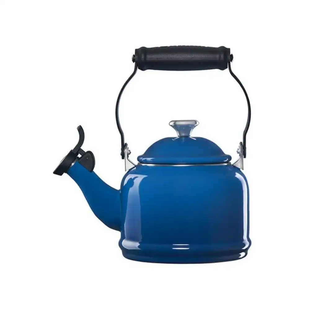 Alternative view of Le Creuset 1.25 Qt. Demi Kettle Tea Pot | Marseille Blue